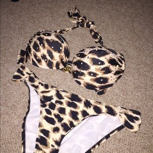 cheetah victoria secret bathing suit